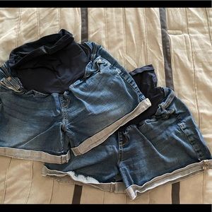 Indigo Blue XL maternity shorts